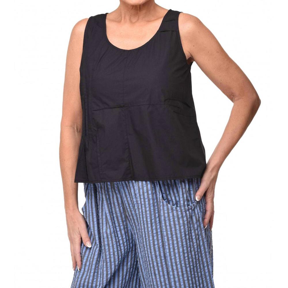 NEW TULIP CLOTHING tristan tank in black